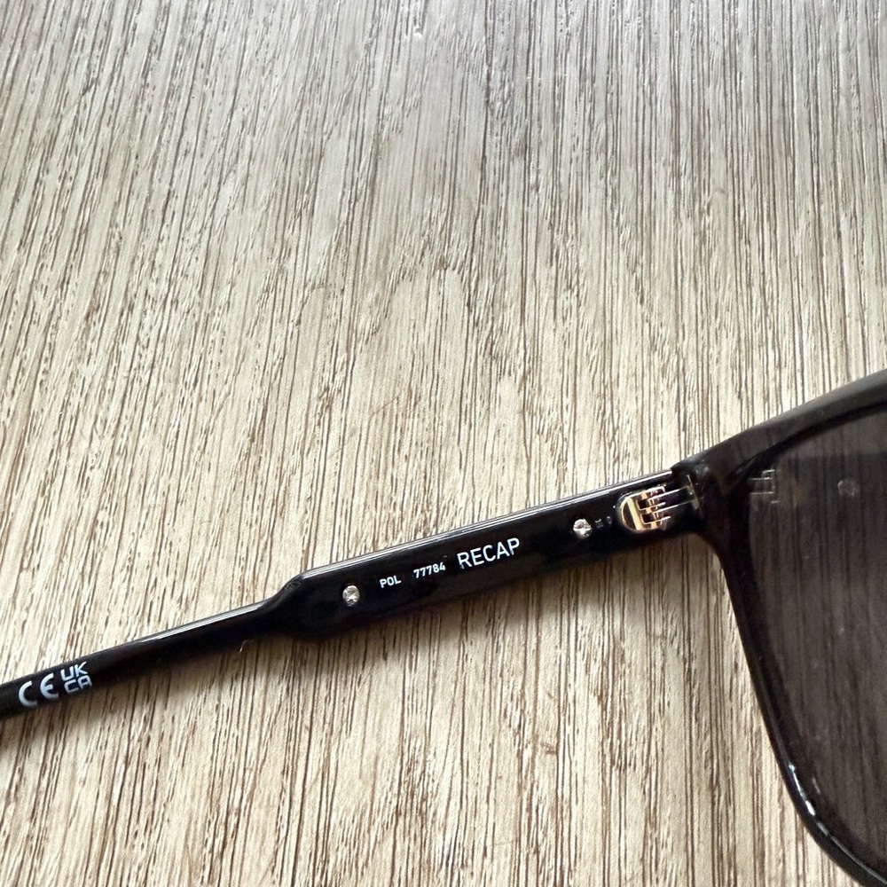 quay australia recap black polarized modern square sunglasses eyewear NEW - Picture 4 of 4